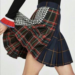 Zara Plaid Skirt